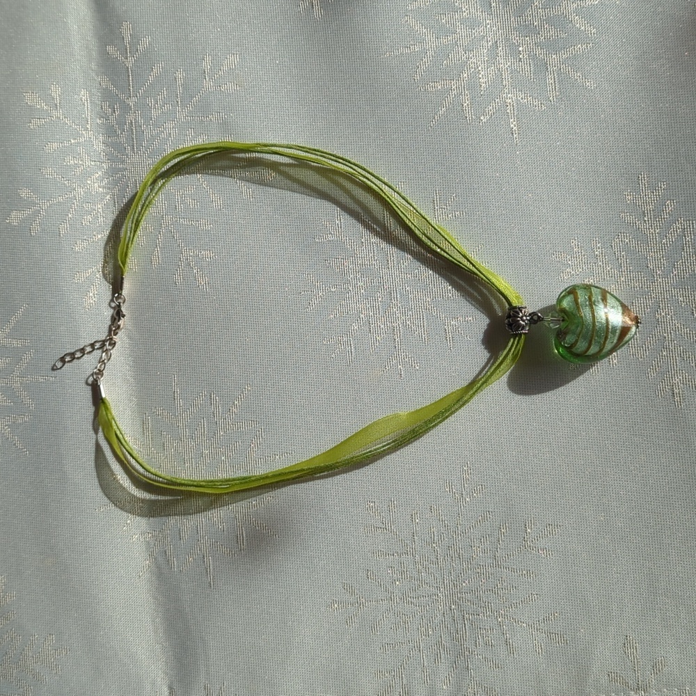 Glass HEART Necklace